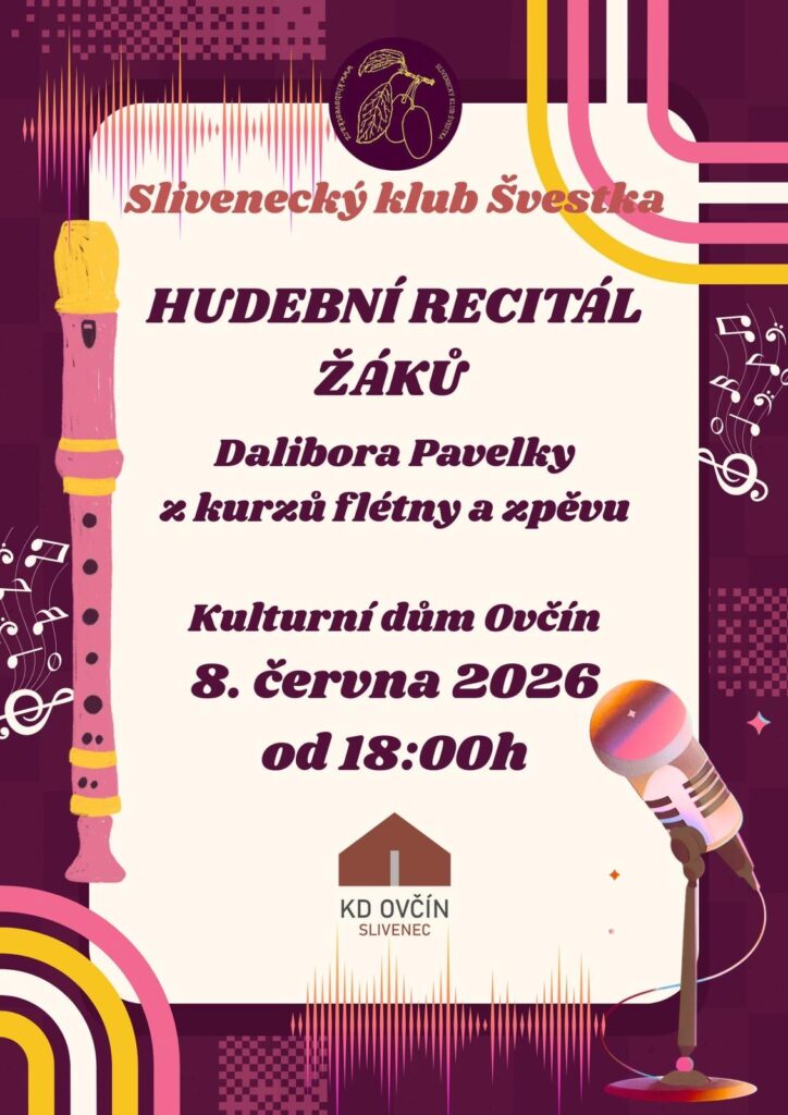 Plakát hudební recitál